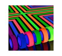 6 Colors Neon Gaffer Cloth Tape, Fluorescent Uv Blacklight Glow In The Dark Tape for Uv Party 15mm*5m xi
