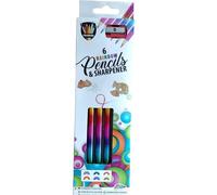6 Colouring Pencils, 6 x Assorted Rainbow Colours, Rainbow Pen (Importación USA)