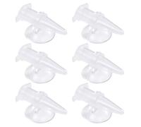 6 comederos de camarones para acuario, tazas de alimentación de PVC y limpieza para uso doméstico, suministros de alimentación para acuarios pequeños