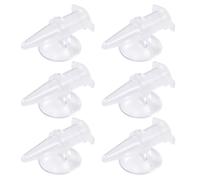 6 comederos de camarones para acuario, tazas de alimentación de PVC y limpieza para uso doméstico, suministros de alimentación para acuarios pequeños
