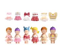 6 Conjuntos Ropa para Muñecas para Sonny Angel 7,62cm Muñeca, Ropa de Colección Adultos con Tops y Faldas Accesorios de Moda Minifiguras for Exhibir y Decorar (Rosa, Rojo, Amarillo)