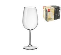 6X Copas De Vidrio Transparente Reserva Para Bordeaux Cl54