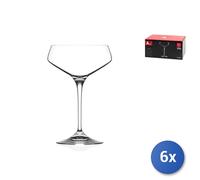 6 Copas De Vidrio Transparente Aria Para Champagne Rcr Cl33