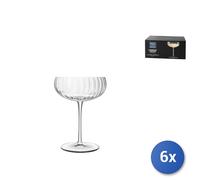 6 Copas De Vidrio Transparente Para Champagne Speakeasies 30 Cl