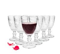 6 Copas de Vino 310ml con Pie Sol Copas de Vino Blanco Tinto Vasos
