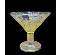 6 Copas Helado / Postre Vidrio optic Amarillo Marca LEONARDO - Rebajas -nuevo