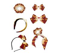6 corbatines para el pelo con lazo, accesorios de cuerda, accesorios de decoración, clips para el pelo para Demon Slayer, Shinobu, Nezuko, Tanjirou, cosplay (Rengoku Kyoujurou)