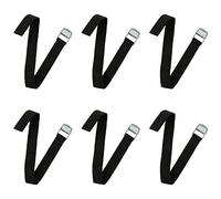 6 correas de trinquete con leva de liberación rápida Bukle correas de amarre resistentes cinturones tensores correas de amarre correas de sujeción para bicicletas para coche, remolque, portaequipajes