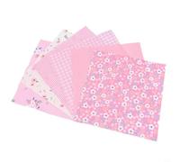6 cuadrados de tela de algodón floral rosa de 25 cm y 50 cm, tela suave para costura, bolsas hechas a mano, decoración del hogar, muebles, manualidades, patchwork, almohadas, manteles, sábanas (25 x