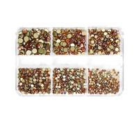 6 cuadrículas elegantes diamantes de imitación 3D tipo cristal diamantes de imitación decoración de uñas de cristal 3D uñas encanto manicura