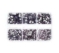 6 cuadrículas elegantes diamantes de imitación 3D tipo cristal diamantes de imitación decoración de uñas de cristal 3D uñas encanto manicura