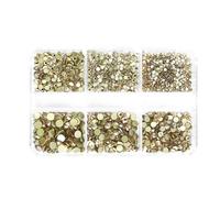 6 cuadrículas elegantes diamantes de imitación 3D tipo cristal diamantes de imitación decoración de uñas de cristal 3D uñas encanto manicura