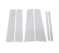 6 Cubiertas cromadas para Postes de Pilar, con Aspecto antiarañazos y película Protectora, calcomanía Decorativa para Postes de Pilar de Ventana para SUV QX56 2004-2010.