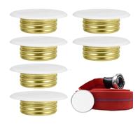 6 cubiertas de rociadores contra incendios, activación antiaccidental, escudo de rociadores de incendios, a prueba de polvo, cabezal protector de metal decorativo para techo del hogar