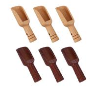 6 Cucharas Pequeñas De Madera, Espátula Pequeña Para Té, Mini Cucharas De Madera, Cucharas Para Especias, Cucharas De Madera De Calidad, Cuchara Pequeña De Madera Para Especias De Cocina