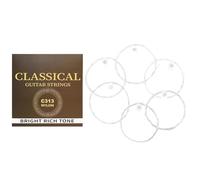 6 cuerdas de repuesto para guitarra acústica 028-.043 de nailon, accesorios para instrumentos musicales, fáciles de usar