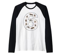 6º cumpleaños 6 años araña niños niñas Insectos Camiseta Manga Raglan