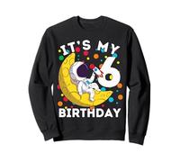 6º cumpleaños Astronauta Amante del Espacio Sudadera