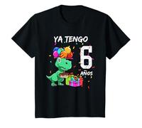 6 Cumpleaños T-Rex - Regalo de Seis Años Para Niños y Niñas Camiseta