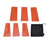 6 cuñas para motosierra, de plástico rojo duradero, para aumentar la fricción, ideales para cortar árboles y trabajar la madera.