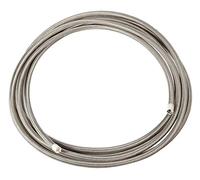 6 de una línea trenzada de acero inoxidable manguera para combustible, aceite, gas, refrigerante y aire 20 pies 20 m -6 un