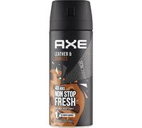 Domestos Axe Desodorante Spray Collision Leather & Cookies sin aluminio 150 ml, 3 Pack (3 x 150 ml)