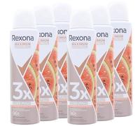 6 desodorantes Rexona Maximum Protection Watermelon & Cactus Water Scent Spray de 150 ml