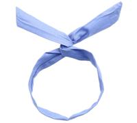 6 diademas de mezclilla para mujer, cinta para el pelo vintage, cintas de alambre plegables, estilo retro, diademas trenzadas para el pelo para mujeres, decoración de fiesta, azul claro C