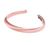 6 diademas finas para mujer, vintage, acolchadas, monocolor, banda elástica de satén, cinta para el pelo DIY para yoga, spa, maquillaje y uso diario, color rosa