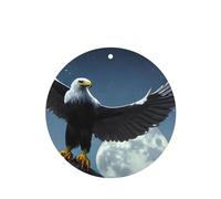 6 difusores de aroma de águila bajo las estrellas para coche, forma redonda, para colgar fragancias, tabletas, decoración interior del coche, armario, zapatos, armario, ambientador de fragancia