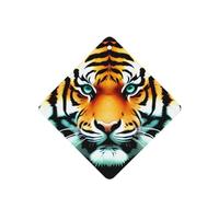6 difusores de aroma de cabeza de tigre gordo para coche, cuadrado, para colgar fragancia, tableta, decoración interior del coche, armario, zapatos, armario, ambientador de fragancia