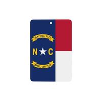 6 difusores de aroma de coche con la bandera de Dakota del Norte, rectangular, para colgar fragancias, tabletas, decoración interior del coche, armario, zapatos, armario, ambientador de fragancia