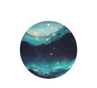 6 difusores de aroma de coche de estrellas de ciencia ficción de forma redonda para colgar en tableta, decoración interior del coche, armario, zapatos, armario, ambientador de fragancia