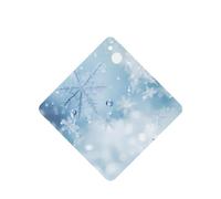 6 difusores de aroma de coche de nieve, cuadrados, para colgar, para decoración interior de coche, armario, zapatos, armario, ambientador de fragancia