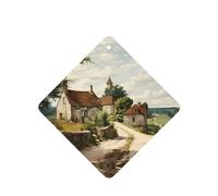 6 difusores de aroma de coche Romance In The Countryside Square Hanging Fragrance Tablet Car Interior Decor Closet Zapatero Ambientador de fragancia