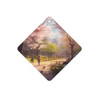 6 difusores de aroma de cuatro lunas para coche, diseño de día en la tierra, cuadrado, para colgar, para decoración interior de coche, armario, zapatos, armario, ambientador de fragancia