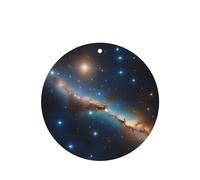 6 difusores de aroma de estrellas distantes para coche, forma redonda, para colgar fragancia, tableta, decoración interior del coche, armario, zapatos, armario, ambientador de fragancia