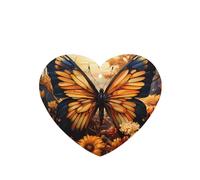 6 difusores de aroma de flores de campo de mariposa naranja y amarillo en forma de corazón para colgar en la tableta de fragancia para decoración interior del coche, armario, zapatos, armario,