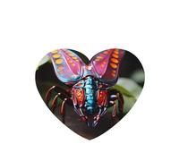 6 difusores de aroma de insectos extraños para coche, en forma de corazón, para colgar en tableta, decoración interior del coche, armario, zapatos, armario, ambientador de fragancia