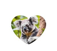 6 difusores de aroma de koala para coche, con forma de corazón, para colgar, para decoración interior de coche, armario, zapatos, armario, ambientador de fragancia, 6 unidades