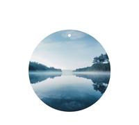 6 difusores de aroma de niebla para coche, forma redonda, para colgar, para decoración interior de coche, armario, zapatos, armario, ambientador de fragancia