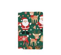 6 difusores de aroma de Papá Noel y ciervos de Navidad, rectangulares, para colgar fragancias, tabletas, decoración interior de coche, armario, zapatos, armario, ambientador de fragancias