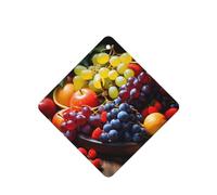 6 difusores de aroma de pelo de frutas para coche, cuadrados, para colgar fragancias, tabletas, decoración interior del coche, armario, zapatos, armario, ambientador de fragancia