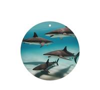 6 difusores de aroma de pez en el mar profundo para coche, forma redonda, para colgar, para decoración interior de coche, armario, zapatos, armario, ambientador de fragancia