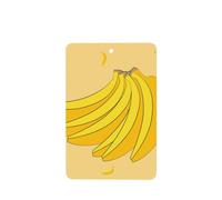 6 difusores de aroma de plátano de dibujos animados para coche, rectangular, para colgar fragancia, tableta, decoración interior del coche, armario, zapatos, armario, ambientador de fragancia