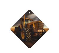 6 difusores de aroma de tractor en el campo para coche, cuadrado, para colgar, para decoración interior de coche, armario, zapatos, armario, ambientador de fragancia