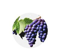 6 difusores de aroma de uvas moradas para coche, forma redonda, para colgar fragancia, tableta, decoración interior del coche, armario, zapatos, armario, ambientador de fragancia