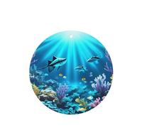 6 difusores de aroma submarino de rayos de coral para coche, forma redonda, para colgar fragancias, tableta, decoración interior del coche, armario, zapatos, armario, ambientador de fragancia