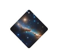 6 difusores de aromas para coche, diseño de estrellas distantes, cuadrados, para colgar fragancias, tableta, decoración interior del coche, armario, zapatos, armario, ambientador de fragancia