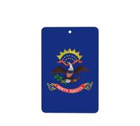 6 difusores rectangulares de aroma de la bandera del estado de Dakota del Norte, para colgar en la tableta, decoración interior del coche, armario, zapatos, armario, ambientador de fragancia
